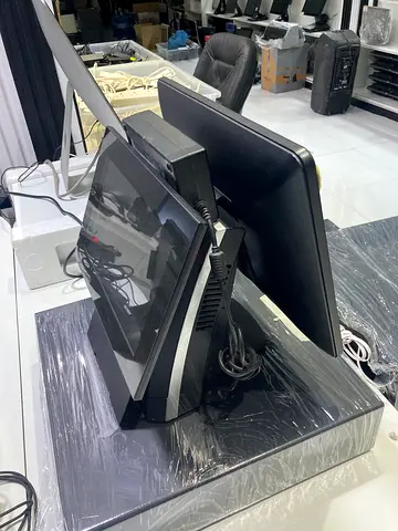 Used Touchscreen POS Terminal with Stand and Cables
