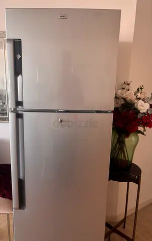 Haier Silver Double Door Refrigerator - Good Condition
