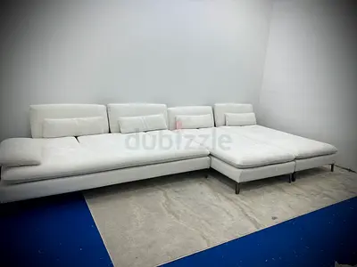 As perfect condition rochebobois white color lshape sofa