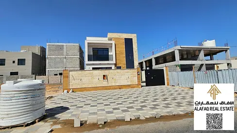 Luxury Villa for Sale in Al Helio 2 Ajman with Private Pool 4 Master Bedrooms Prime Location Near Al Zahya Including Fees