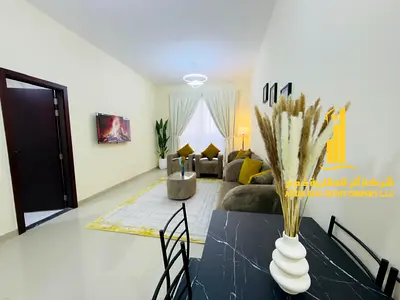 ✨ شقة اول ساكن غرفتين وصالة مفروشة بالكامل للإيجار الشهري في النعيمية1  موقع مميز مقابل فندق العين بالاس مقابل أسواق العين وسهل المخرج إلى دبي والشارق