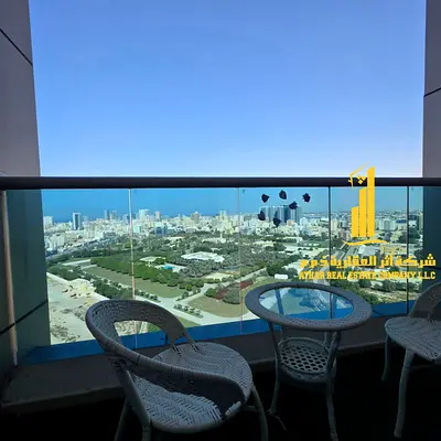 Fully furnished one-bedroom apartment ( 2 bathrooms ) with a hall, with balcony, including all services, with private parking.