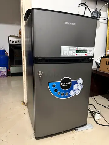Used double-door Krome refrigerator - good working condition