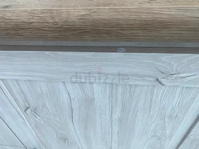 Light wood bedside table / nightstand (good condition)