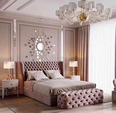 Primium Quality Queen size fully customisable bedframe in soft Fabric storage can be installed