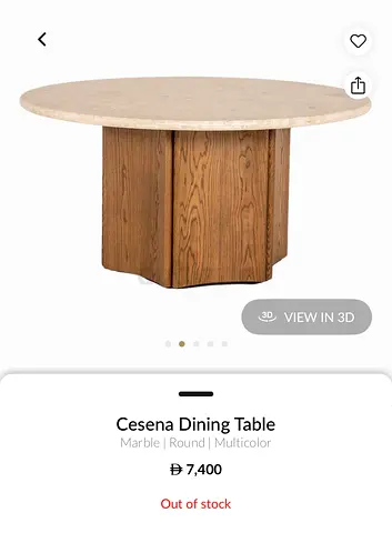 Marina home dining table + 4 chairs