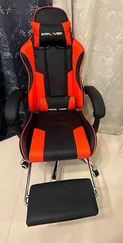GTPLAYER Red  Black Gaming/Office Chair with Footrest