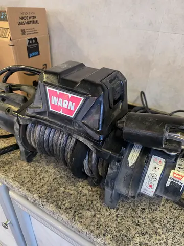 Warn Winch With Synthetic Rope, 12V