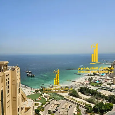 ✨ أفخم شقة غرفة وصالة للإيجار الشهري في كورنيش عجمان برج الاتحاد✨ استمتع بأرقى أسلوب حياة بإطلالة بحرية كاملة! شقة غرفة وصالة مفروشة بالكامل بفرش جديد
