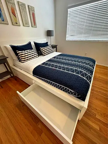 ikea bed and mattress/ queen size