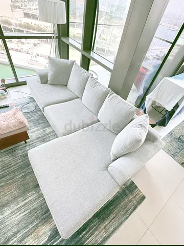 The One king Stone L Shape Sofa Beige