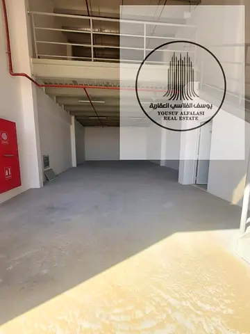 Warehouse for Annual Rent in Al Jurf Industrial 1 – Ajman | On Main Road with Mezzanine & 3-Phase P