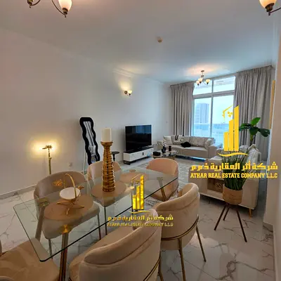 ✨ أفخم وأرقى شقة غرفتين وصالة بإطلالة بحرية للإيجار الشهري في أبراج الواحة✨ استمتع بأجواء الرفاهية والإطلالة البحرية الساحرة! شقة غرفتين وصالة مفروشة