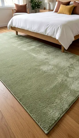 Neutral Beige Plush Area Rug — Thick, Soft $%! Style-250x350cm