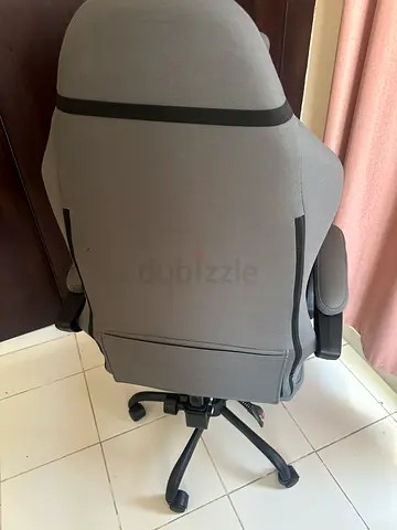 Grey Ergonomic Office Chair with Armrests and Wheels