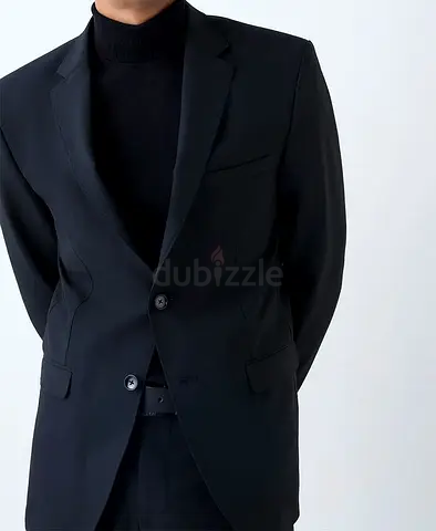 WES Formals Dress Black Slim Fit Blazer Blazer Slim Fit
