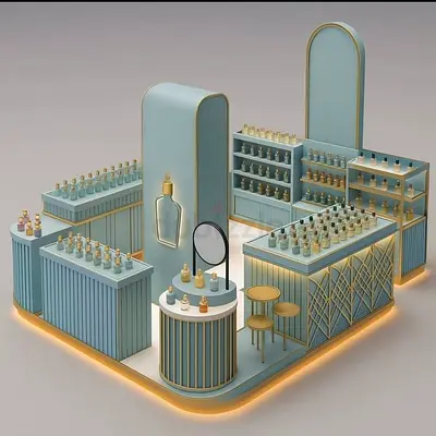 Modern Art-Deco Perfume Kiosk