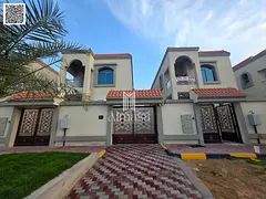 Luxury villa for rent in the most prestigious area of ​​Ajman, Al Helio area
