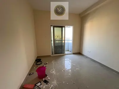 Spacious 1BR apartment in Al Mamzar with open panoramic city view and balcony, central AC, free parking, on Dubai exit.