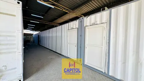 CONTAINER WAREHOUSE FOR STORAGE AVAILABLE FOR RENT IN AL QUOZ -3(BK)