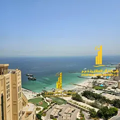 Furnished one-bedroom apartment with sea view, brand new furniture, for monthly rent in Ajman - Corn