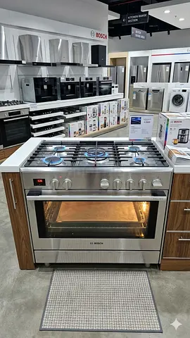 Bosch serie 8 top Gas oven electric cooker 90x60 cm latest model no scratches same like new conditio