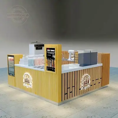 Modern Juice Bar Kiosk For Sale