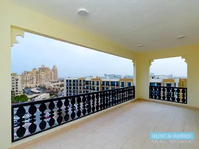 2 Bedroom Apartment for Rent Al Hamra Village - Large Balcony