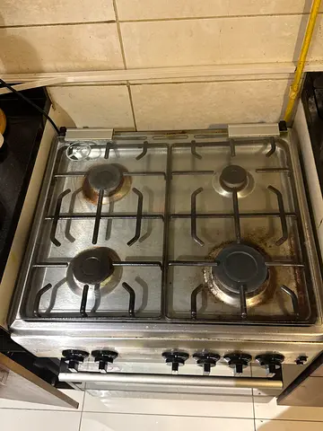 Milton 4-Burner Stainless Steel Gas Stove / Cooker Hob  Oven