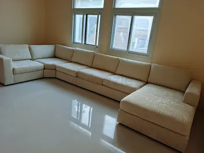 Home center beige color Ushape sofa for sale