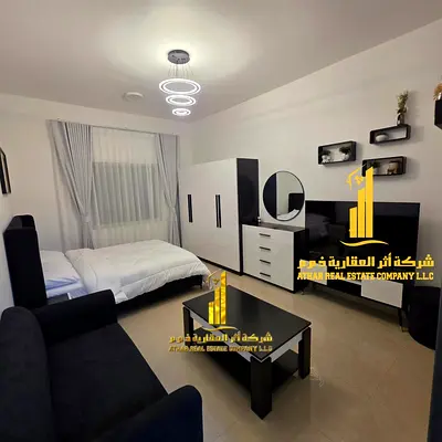 First occupant, the most luxurious and elegant fully furnished studio for monthly rent in Al Jurf 2, next to Delta Markets