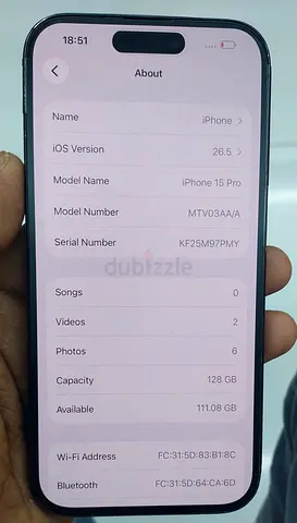 15 pro  128 gb