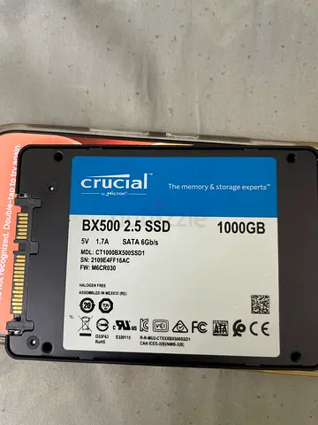 Crucial BX500 1TB 2.5 SATA SSD - Used