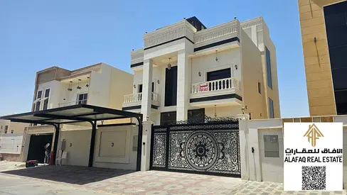فيلا فاخرة للبيع في الياسمين عجمان 5 غرف ماستر ومسبح خاص وتشطيب مودرن وسكن جاهز شامل التمليك والتسجيل