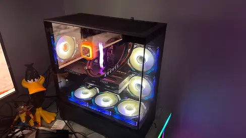Custom RGB Gaming Desktop PC — MSI GPU, Liquid Cooling, Tempered Glass Case