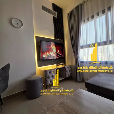 اول ساكن افخم وارقى غرفة وصاله مفروشه بالكامل فرش VIP للايجار الشهري في كورنيش عجمان