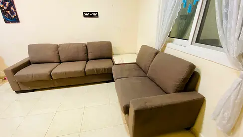 L shape sofa set