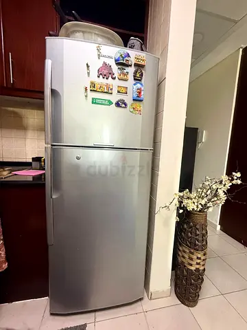 Silver Top-Freezer Refrigerator - Good Working Condition