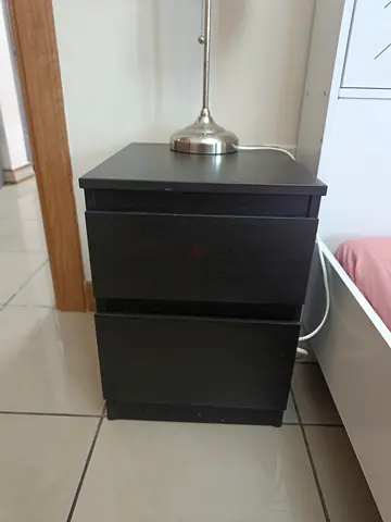 Bedside table brown*2 good condition