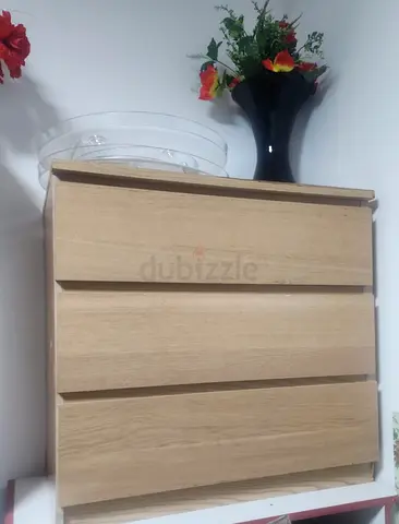 Light Oak 3-Drawer Chest / Dresser - Compact