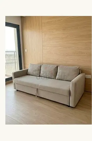 Comfortable 3 Seater Sofa Bed in Beige