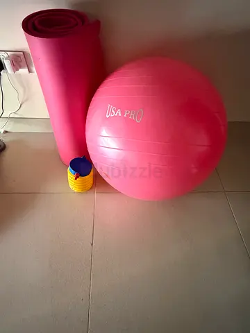 Sport yoga ball with sport mat