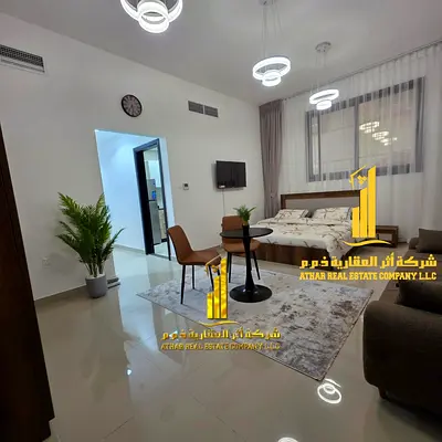 بمساحة واسعة ومطبخ منفصل افخم وارقى استوديو مفروش بالكامل للايجار الشهري في النعيميه 1