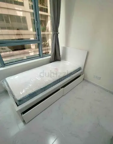 Ikea malam single bed (90*200)with 2 storage drawers underneath and an IKEA mattress ✨