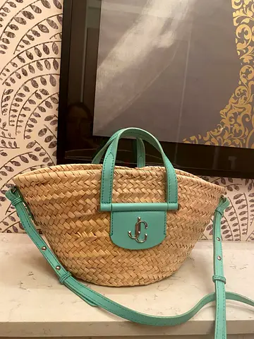 Jimmy Choo rafia bag