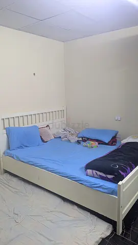 IKEA Single/Double White Slatted Bed Frame