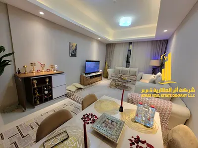 شقة فخمة غرفة وصالة  مفروشة فرش جديد للايجار الشهرى بعجمان - الراشدية2 - غلفا تاور