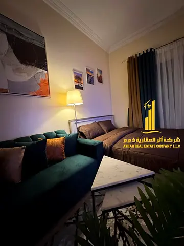 A golden opportunity! Luxurious fully furnished studio apartment for monthly rent in Al Jurf, Ajman ✨