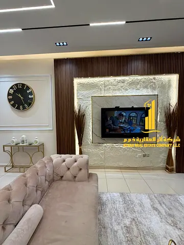 للايجار غرفتين وصاله مفروشه بعجمان بفرش نظيف ومرتب  _ الراشديه 3 _ ابراج عجمان ون _ شامل جميع الفواتير والانترنت _  مفروش بالكامل بأثاث أنيق