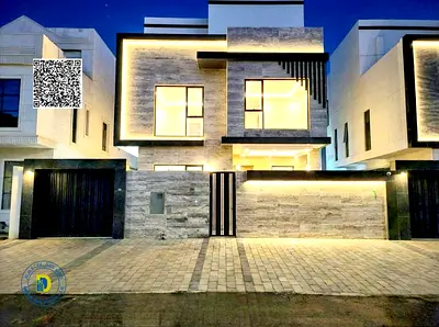 AL zahyia luxurious 5BR villa with pool and roof, including registration fees and AC, freehold ,bank financing